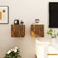 Tv-Wandmeubelen 2 St 30,5X30X30 Cm Gerookt Eikenkleurig