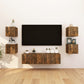 Tv-Wandmeubelen 2 St 30,5X30X30 Cm Gerookt Eikenkleurig