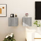 Tv-Wandmeubelen 2 St 30,5X30X30 Cm Grijs Sonoma Eikenkleurig