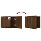 Tv-Wandmeubel 30,5X30X30 Cm Bruineikenkleurig