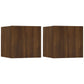 Tv-Wandmeubelen 2 St 30,5X30X30 Cm Bruineikenkleurig