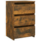 Nachtkastjes 2 St 40X35X62,5 Cm Bewerkt Hout Gerookt Eikenkleur