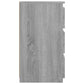 Nachtkastje 40X35X62,5 Cm Bewerkt Hout Grijs Sonoma Eikenkleur