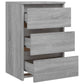 Nachtkastje 40X35X62,5 Cm Bewerkt Hout Grijs Sonoma Eikenkleur