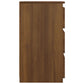 Nachtkastjes 2 St 40X35X62,5 Cm Bewerkt Hout Bruineikenkleurig