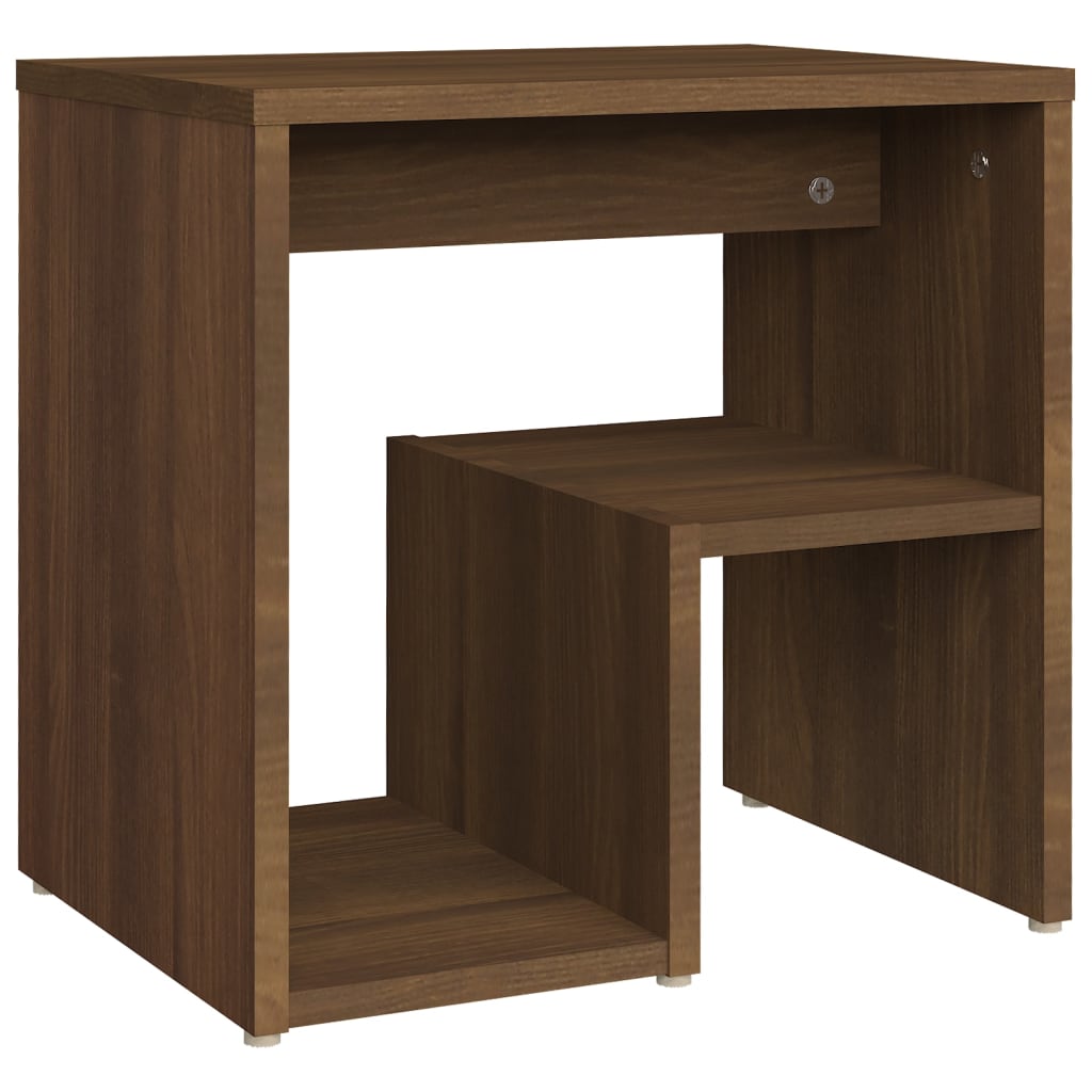 Nachtkastjes 2 St 40X30X40 Cm Bewerkt Hout Bruineikenkleurig