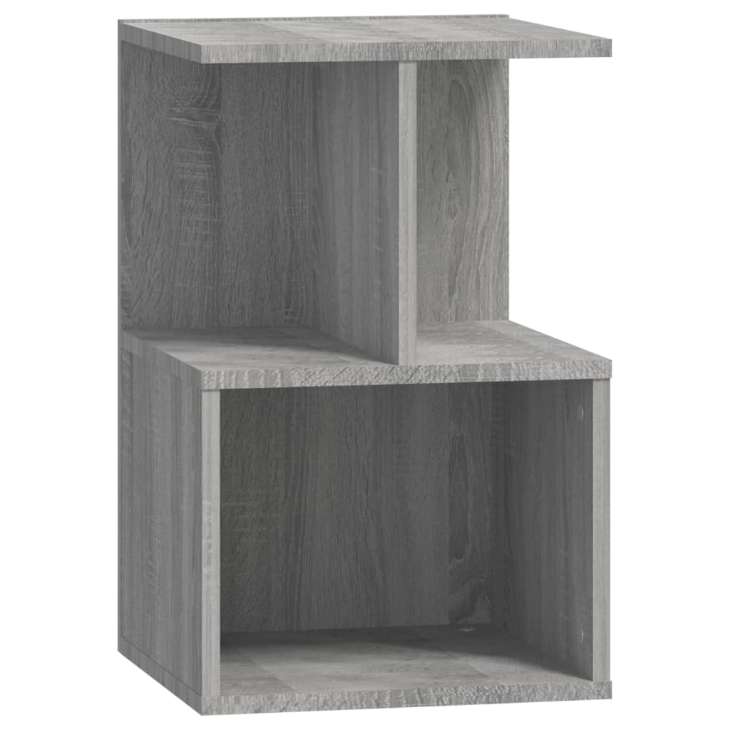 Nachtkastje 35X35X55 Cm Bewerkt Hout Grijs Sonoma Eikenkleurig