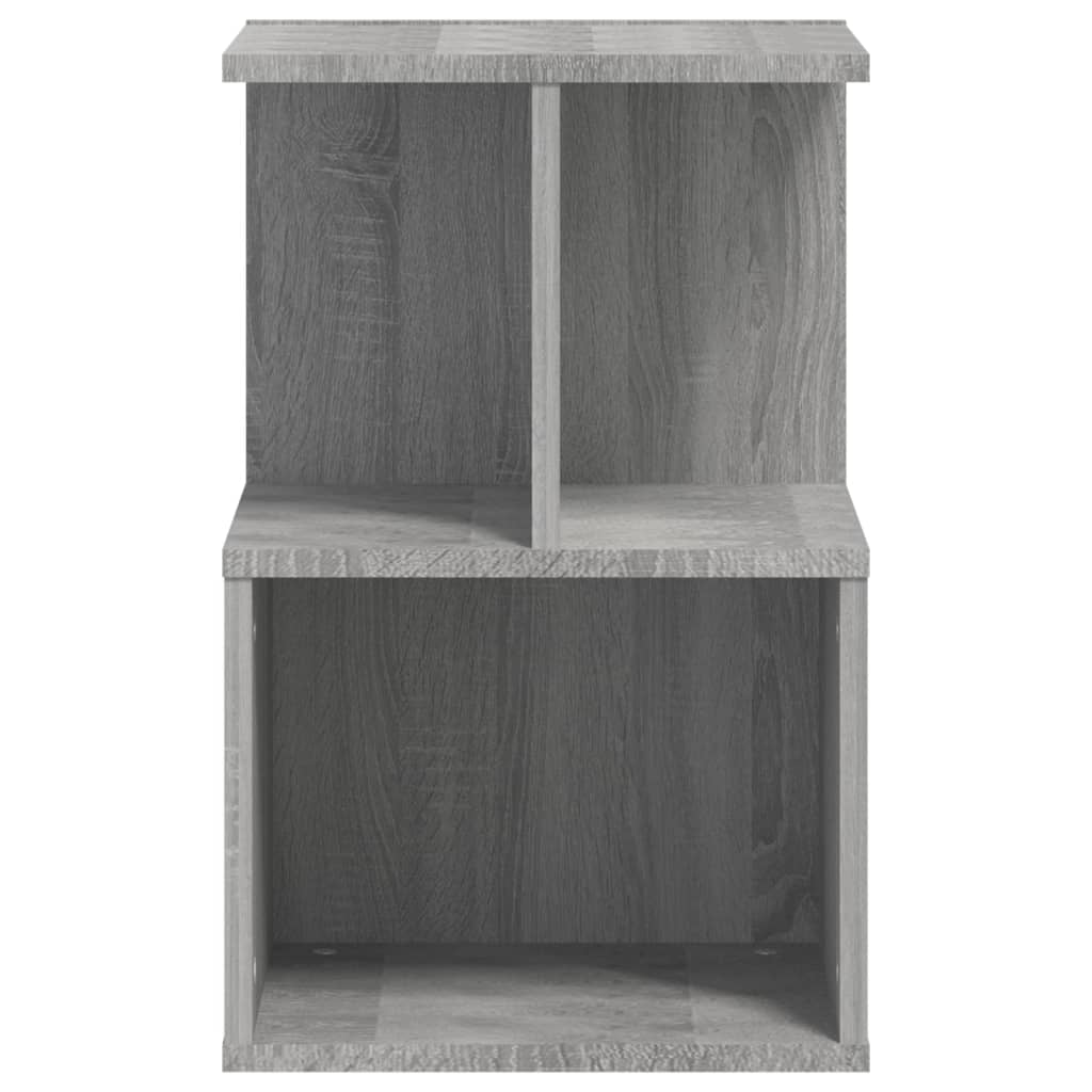 Nachtkastje 35X35X55 Cm Bewerkt Hout Grijs Sonoma Eikenkleurig