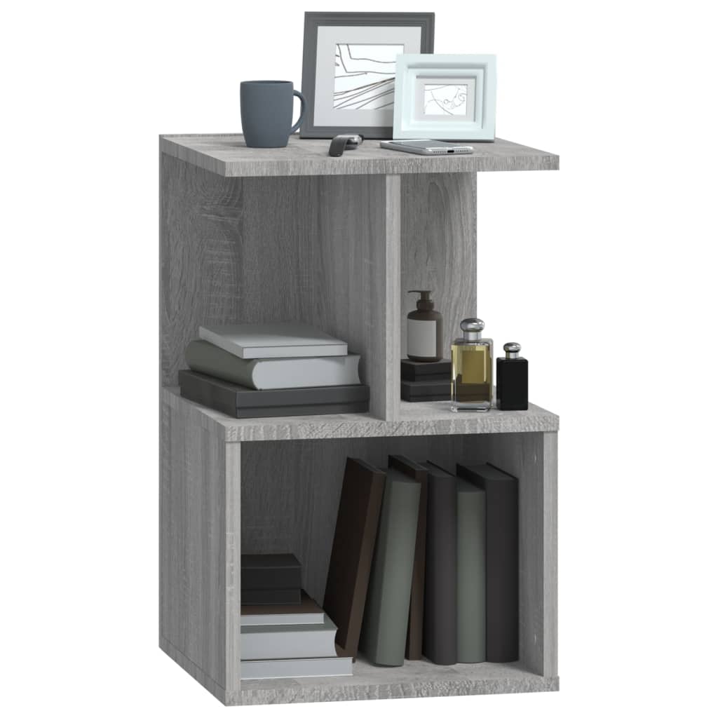 Nachtkastjes 2 St 35X35X55 Cm Bewerkt Hout Grijs Sonoma Eiken