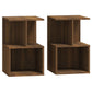 Nachtkastjes 2 St 35X35X55 Cm Bewerkt Hout Bruineikenkleurig