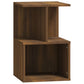 Nachtkastjes 2 St 35X35X55 Cm Bewerkt Hout Bruineikenkleurig