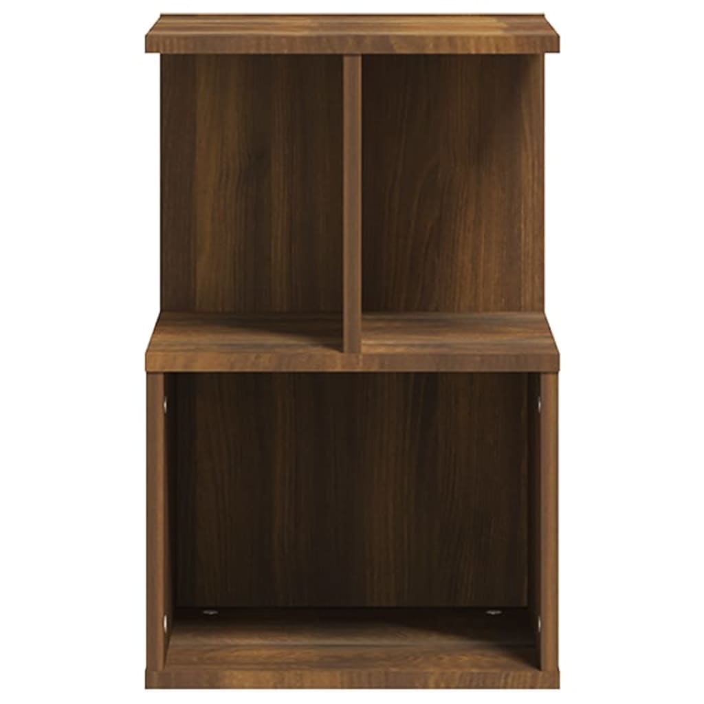 Nachtkastjes 2 St 35X35X55 Cm Bewerkt Hout Bruineikenkleurig