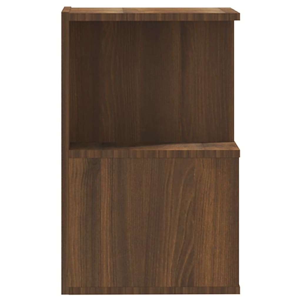 Nachtkastjes 2 St 35X35X55 Cm Bewerkt Hout Bruineikenkleurig
