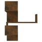 Hoekwandschap 40X40X50 Cm Bewerkt Hout Gerookt Eikenkleurig