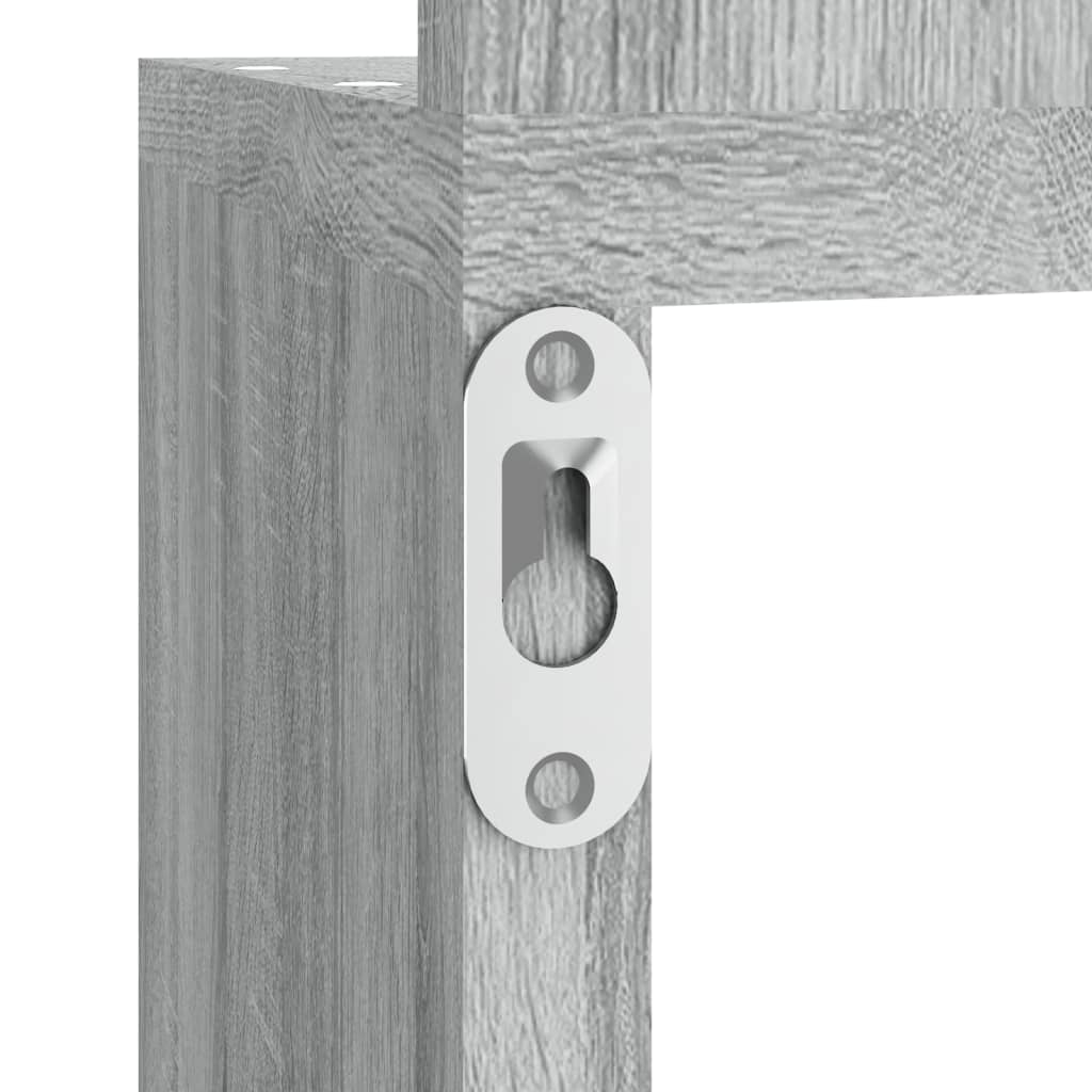 Hoekwandschap 20X20X127,5 Cm Bewerkt Hout Grijs Sonoma Eiken