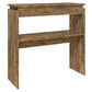 Wandtafel 80X30X80 Cm Bewerkt Hout Gerookt Eikenkleurig