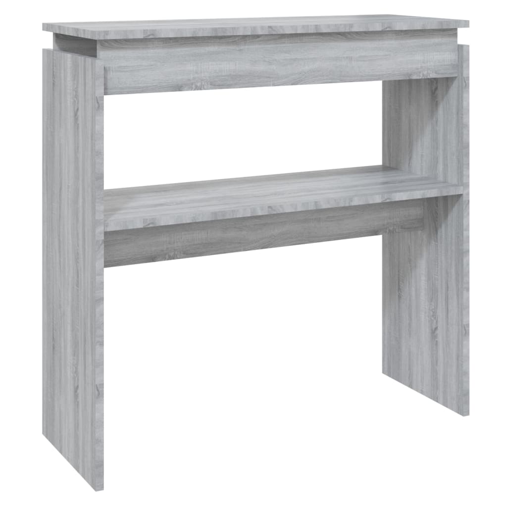 Wandtafel 80X30X80 Cm Bewerkt Hout Grijs Sonoma Eikenkleurig