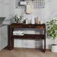 Wandtafel 102X30X80 Cm Bewerkt Hout Gerookt Eikenkleurig