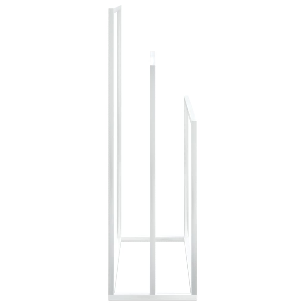 Handdoekenrek Vrijstaand 48X24X79 Cm Ijzer Wit