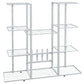 Bloemenstandaard 94,5X25X89 Cm Ijzer Wit