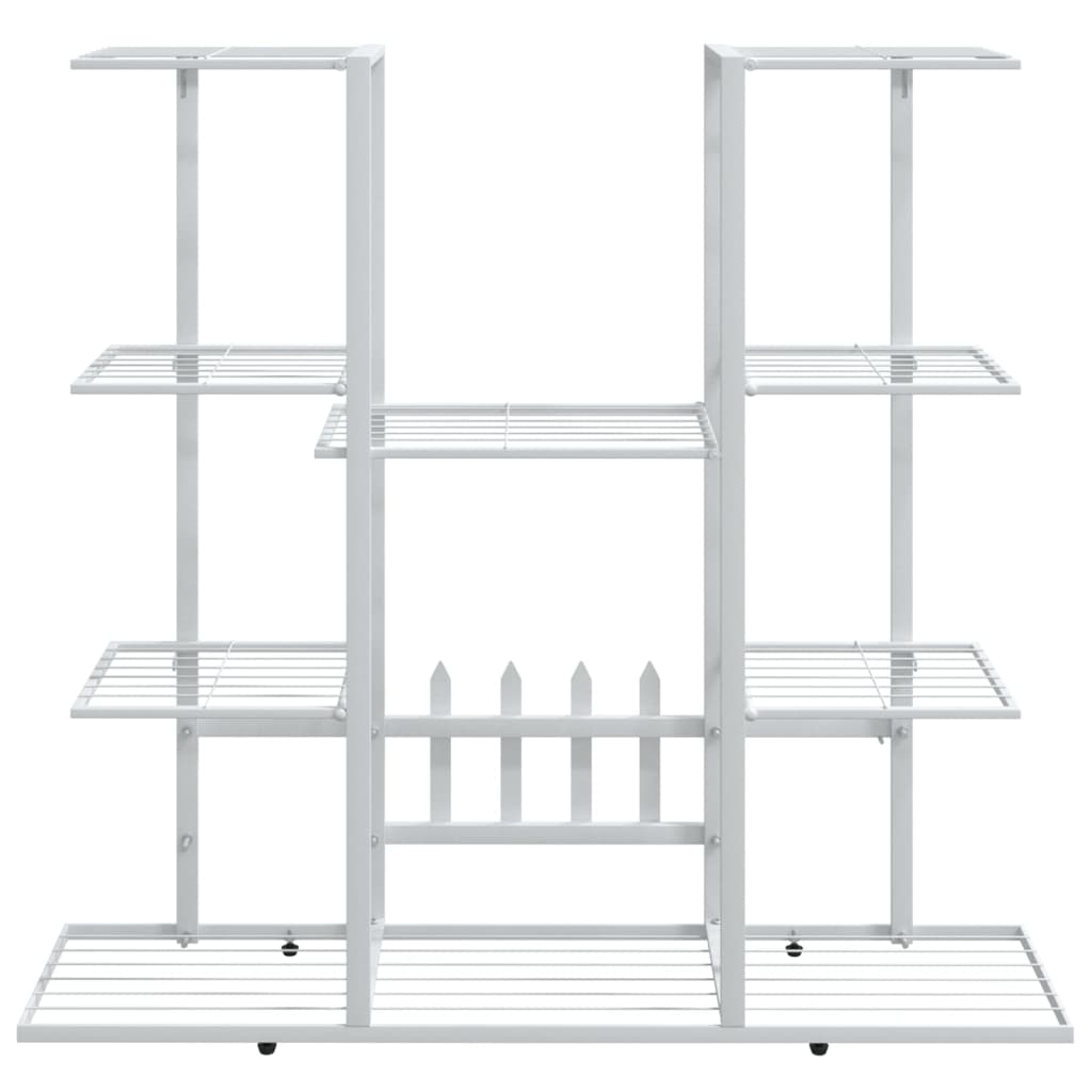 Bloemenstandaard 94,5X25X89 Cm Ijzer Wit