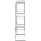 Bloemenstandaard 94,5X25X89 Cm Ijzer Wit