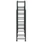 Bloemenstandaard Met Wielen 83X25X103,5 Cm Ijzer Zwart