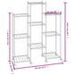 Bloemenstandaard Met Wielen 83X25X103,5 Cm Ijzer Zwart