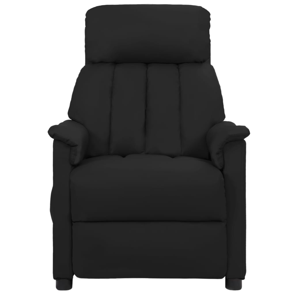 Fauteuil Verstelbaar Elektrisch Kunstleer Zwart