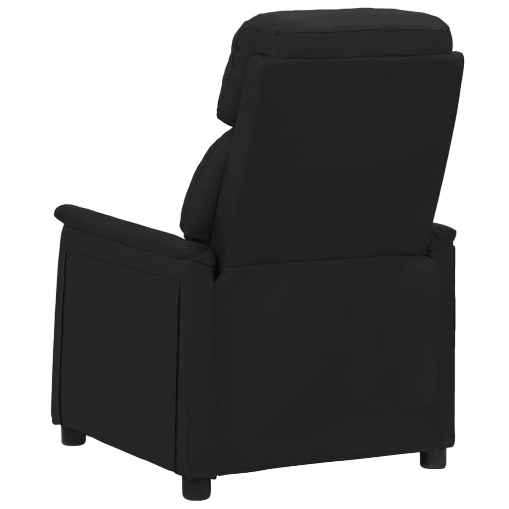 Fauteuil Verstelbaar Elektrisch Kunstleer Zwart