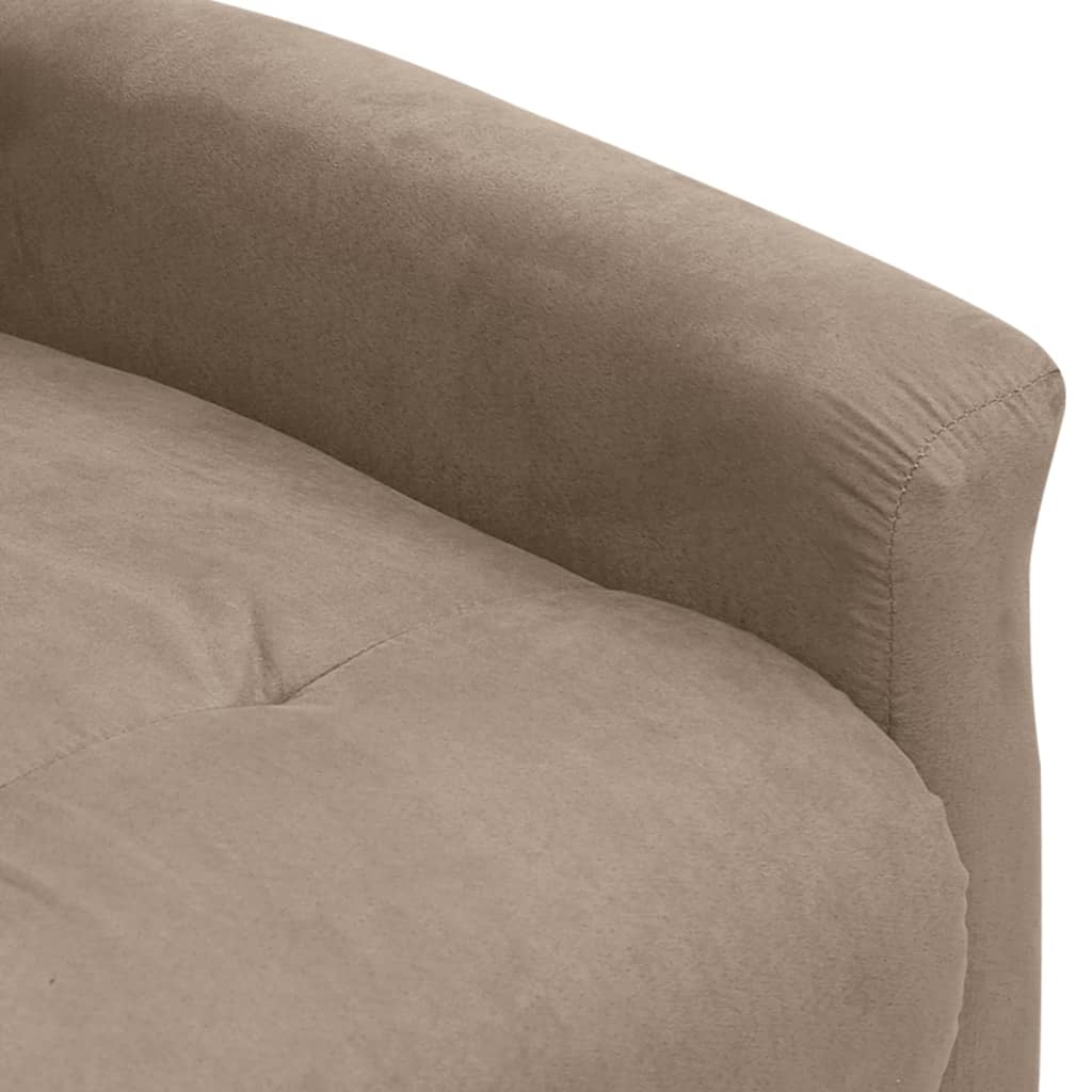 Massagestoel Verstelbaar Elektrisch Microvezelstof Taupe