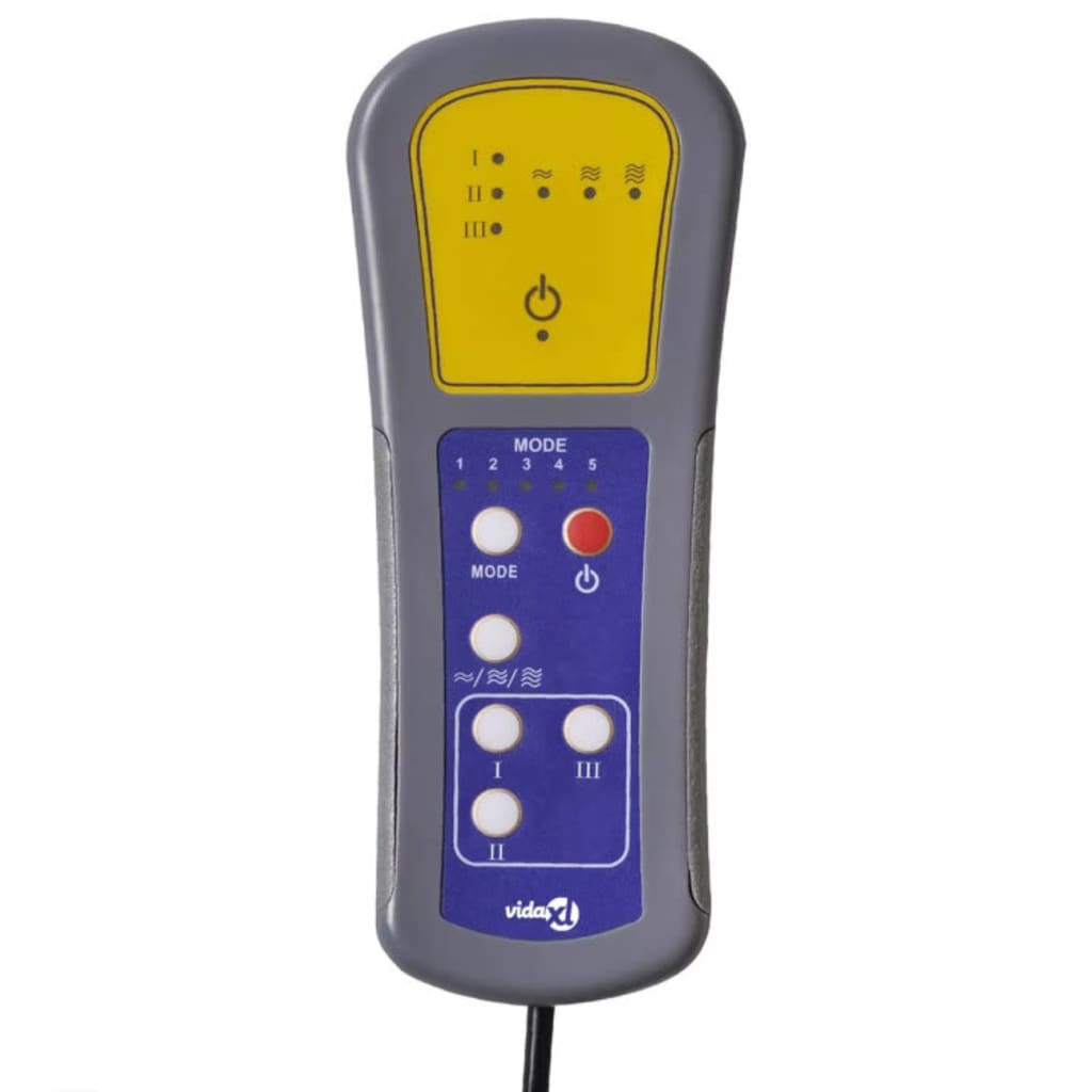 Massagestoel Verstelbaar Elektrisch Microvezelstof Lichtgrijs