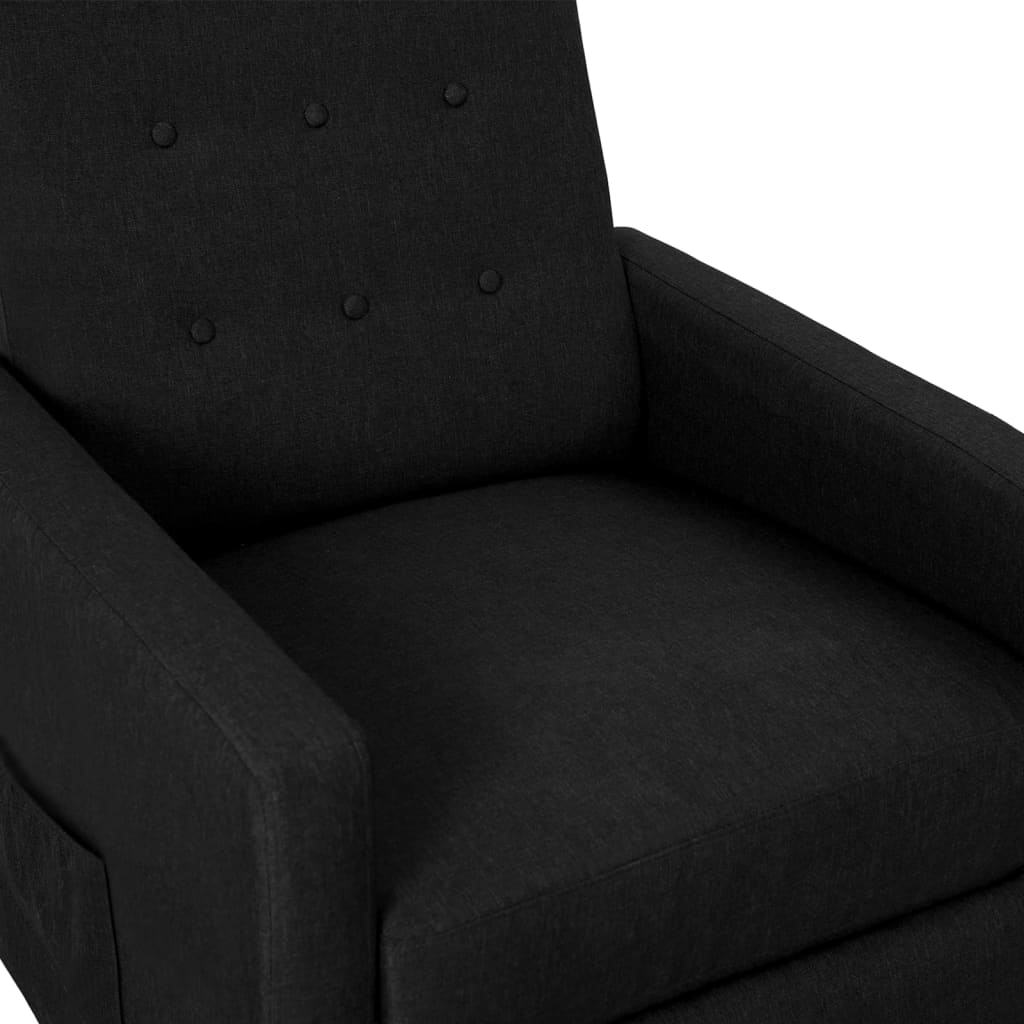 Massagestoel Verstelbaar Elektrisch Stof Zwart