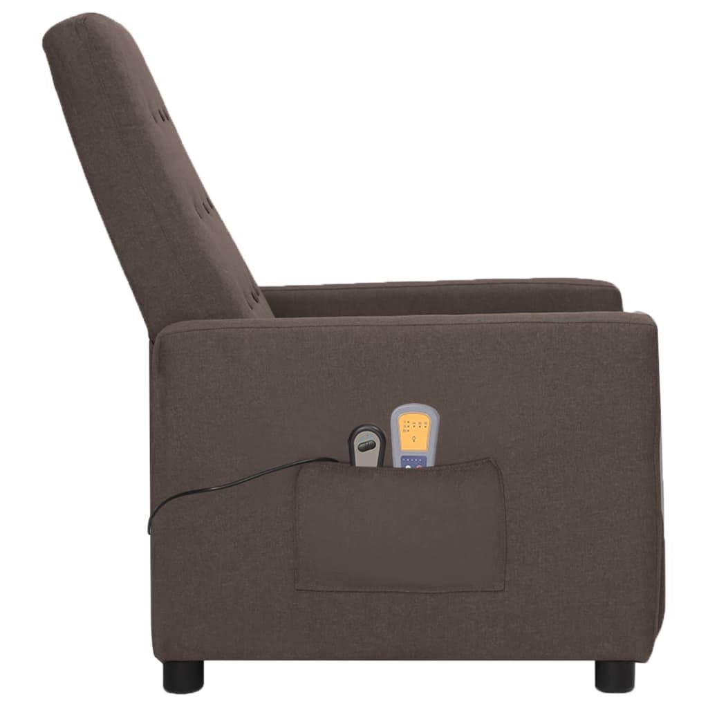 Massagestoel Verstelbaar Elektrisch Stof Taupe