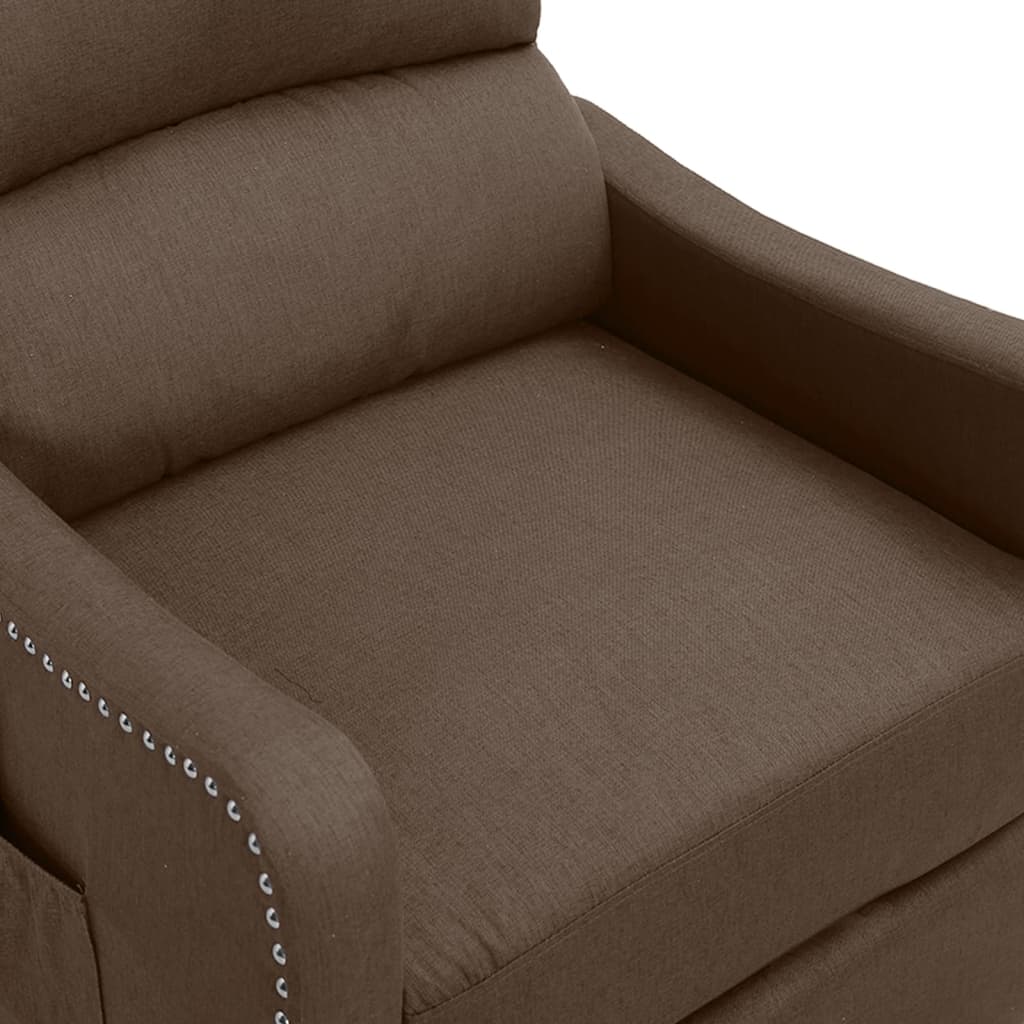 Massagestoel Verstelbaar Elektrisch Stof Taupe