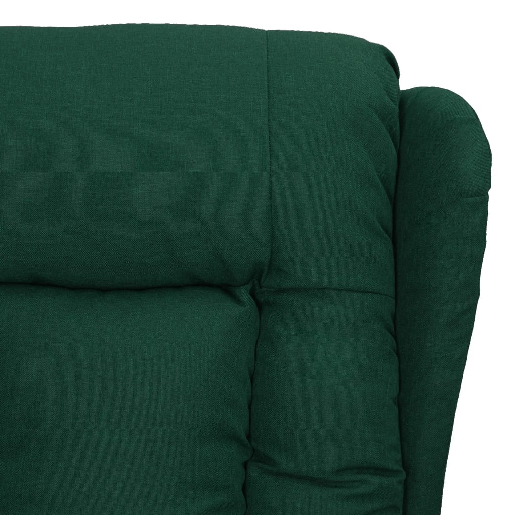 Massagestoel Verstelbaar Elektrisch Stof Donkergroen