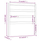 Hoofdbord 81X4X100 Cm Massief Grenenhout Grijs