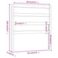 Hoofdbord 96X4X100 Cm Massief Grenenhout Wit