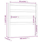 Hoofdbord 106X4X100 Cm Massief Grenenhout