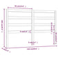 Hoofdbord 126X4X100 Cm Massief Grenenhout Honingbruin