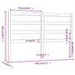 Hoofdbord 146X4X100 Cm Massief Grenenhout