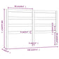 Hoofdbord 146X4X100 Cm Massief Grenenhout Wit