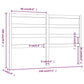 Hoofdbord 146X4X100 Cm Massief Grenenhout Honingbruin