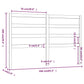 Hoofdbord 166X4X100 Cm Massief Grenenhout Wit