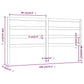 Hoofdbord 186X4X100 Cm Massief Grenenhout Wit