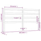 Hoofdbord 206X4X100 Cm Massief Grenenhout Honingbruin