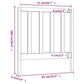 Hoofdbord 81X4X100 Cm Massief Grenenhout