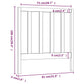 Hoofdbord 81X4X100 Cm Massief Grenenhout Honingbruin