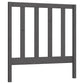 Hoofdbord 106X4X100 Cm Massief Grenenhout Grijs