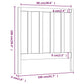Hoofdbord 106X4X100 Cm Massief Grenenhout Zwart